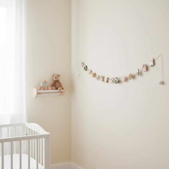 Girlande Little Farm – Bauernhof-Deko fürs Kinderzimmer