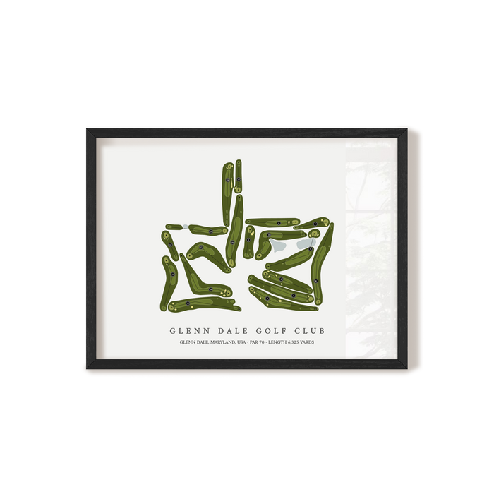 Glenn Dale Golf Club | Golf Course Print | Black+Frame