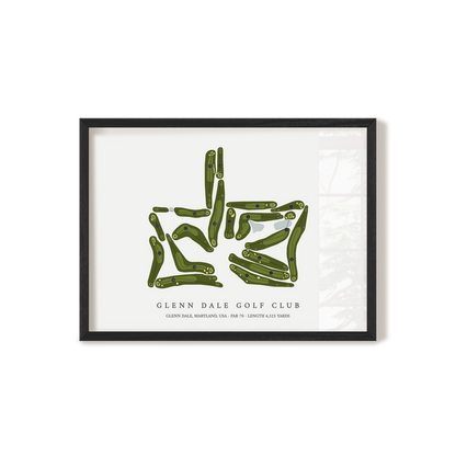 Glenn Dale Golf Club | Golf Course Print | Black+Frame