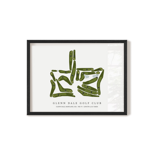 Glenn Dale Golf Club | Golf Course Print | Black+Frame