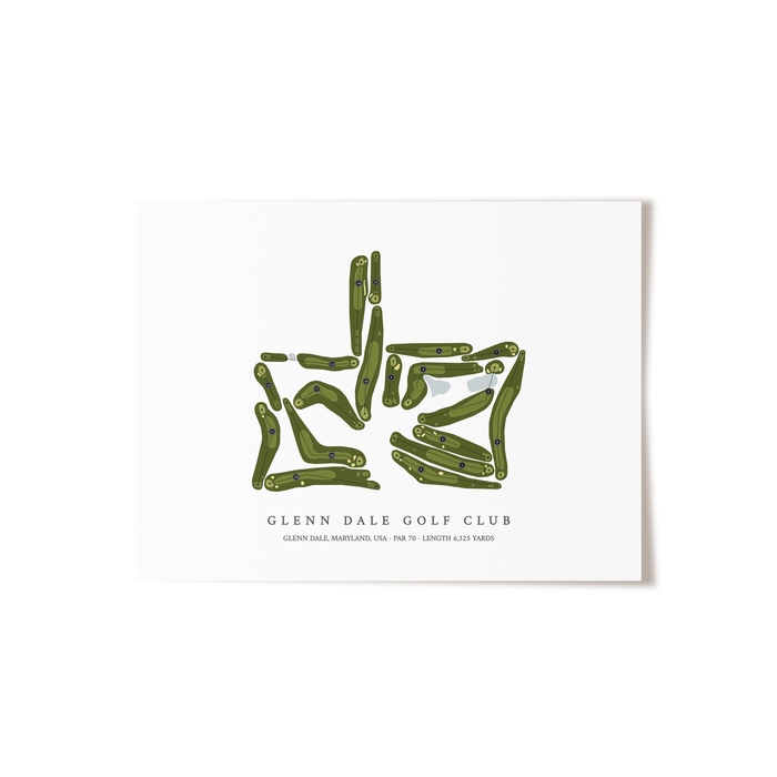 Glenn Dale Golf Club | Golf Course Print | Unframed