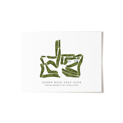 Glenn Dale Golf Club | Golf Course Print | Unframed