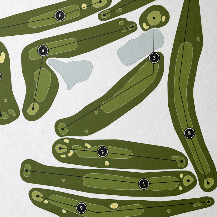 Glenn Dale Golf Club | Golf Course Print | Close+Up