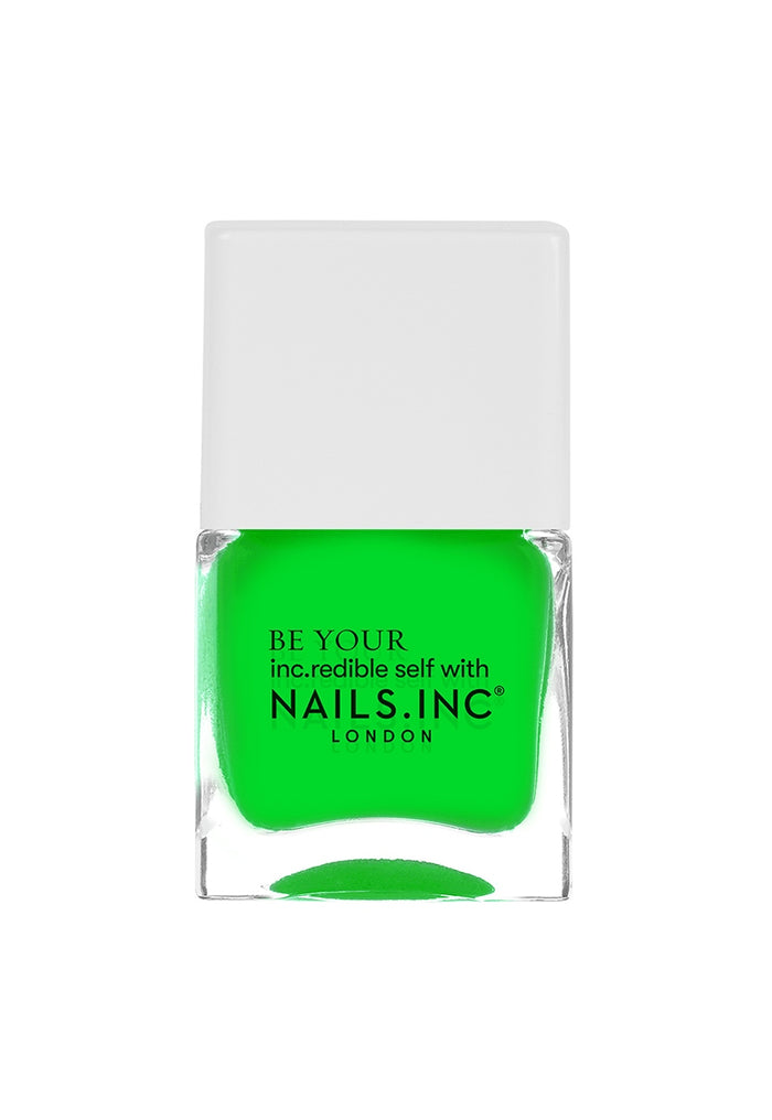 Golden Square Neon Nail Polish