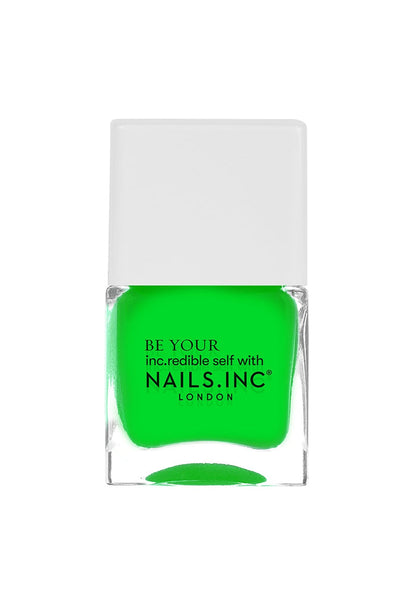 Golden Square Neon Nail Polish