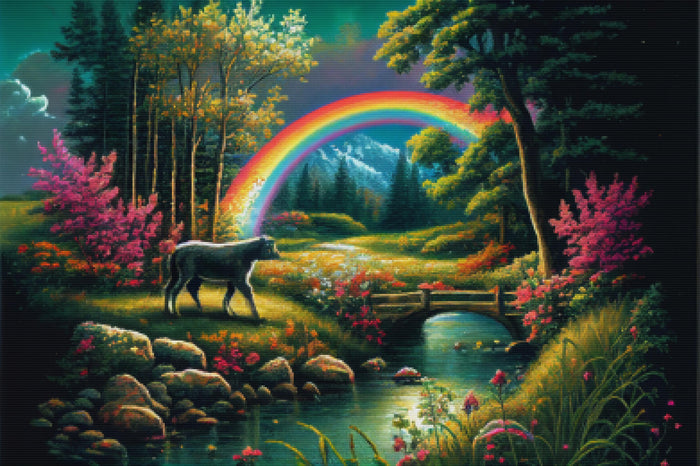 Grazing Against Rainbow