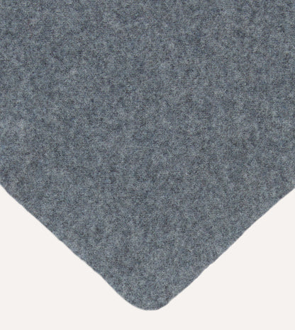 Grey Lambswool Triangle Neck Scarf