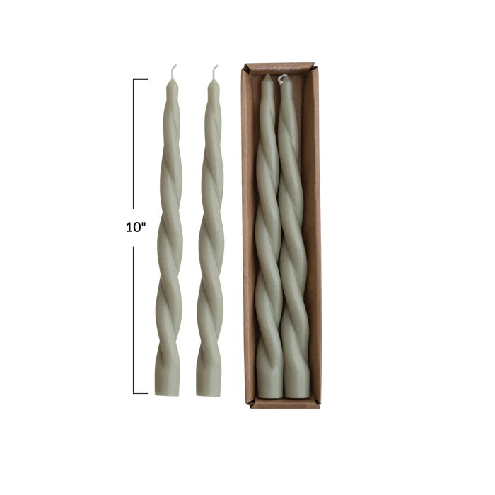Grey Twisted Tapers