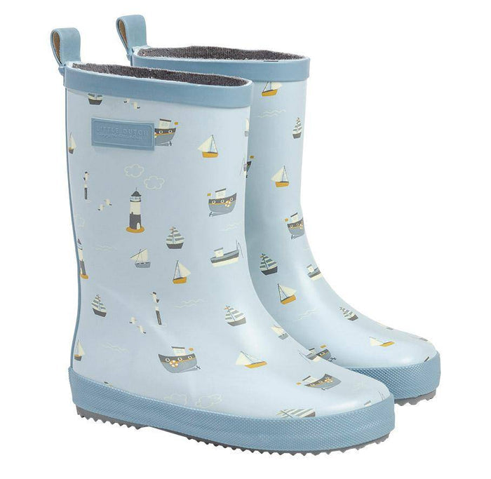 Little Dutch Gummistiefel Sailors Bay Gr. 24/25 mit profilierten Gummisohlen