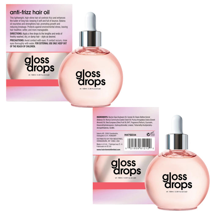 Hair Chemist Gloss Drops Anti-Frizz Hair Oil 3.38 Ounce