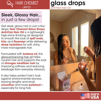 Hair Chemist Gloss Drops Anti-Frizz Hair Oil 3.38 Ounce