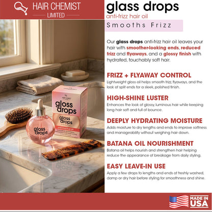 Hair Chemist Gloss Drops Anti-Frizz Hair Oil 3.38 Ounce