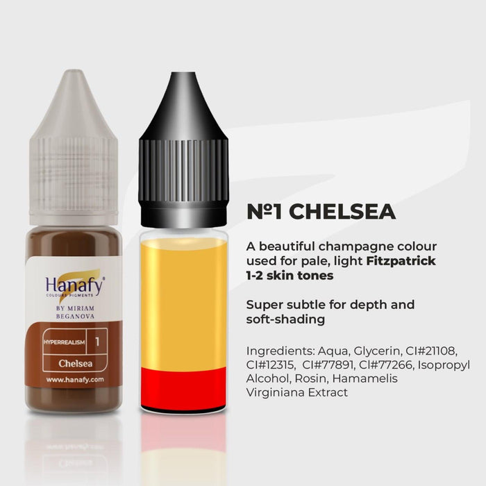 Hanafy Hyperrealism N1 Chelsea Hybrid Brow Pigment