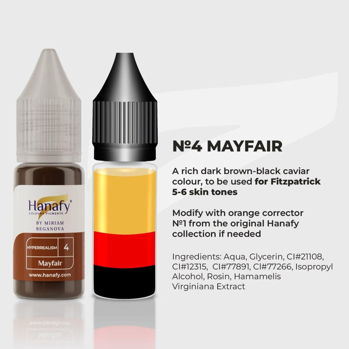 Hanafy Hyperrealism N4 Mayfair Hybrid Brow Pigment
