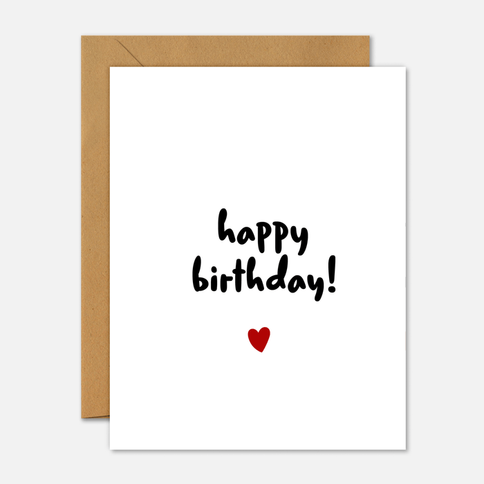 Happy Birthday! Handwritten - Birthday Card - Footnotes Paper