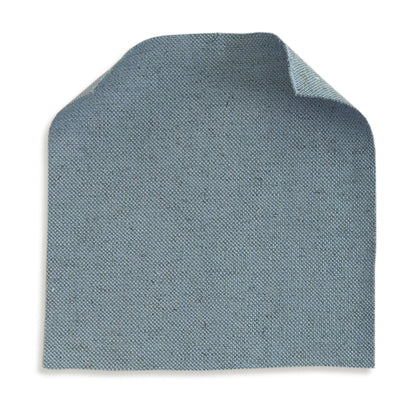Harbor Throw Pillow in blue gray textured fabric sample, made to order in the USA with short lead times