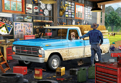 Pickup Truck Shaped Tin with 550-Piece Puzzle