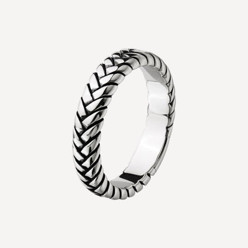Helix Men's Sterling Silver  Ring