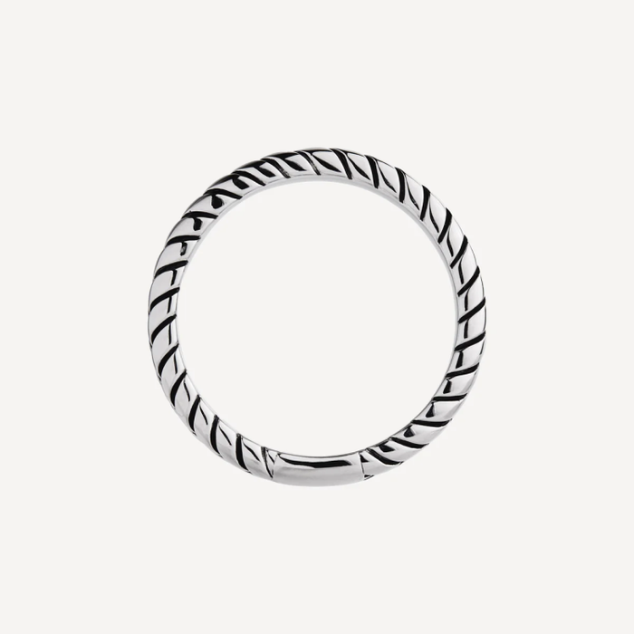 Helix Men's Sterling Silver  Ring