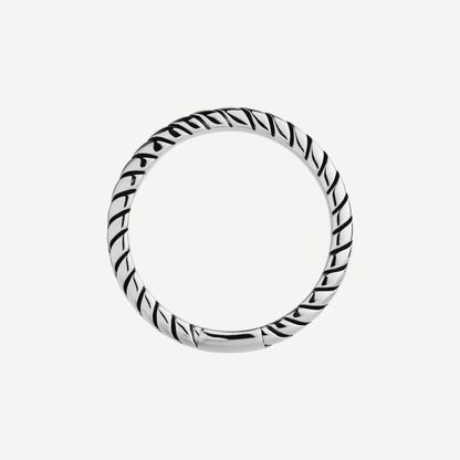 Helix Men's Sterling Silver  Ring