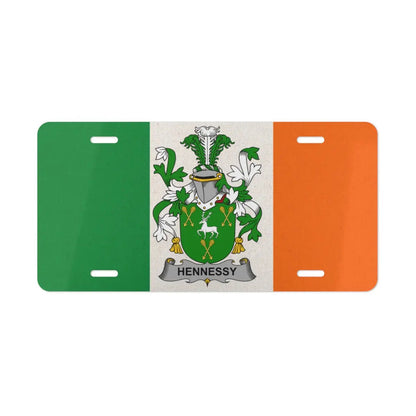 Hennessy Irish Flag Themed License Plate