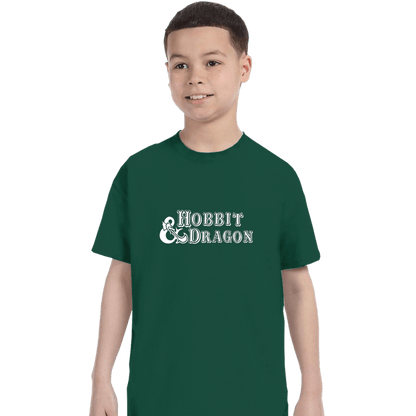 Secret_Shirts T-Shirts, Youth / XS / Forest Hobbit And Dragon