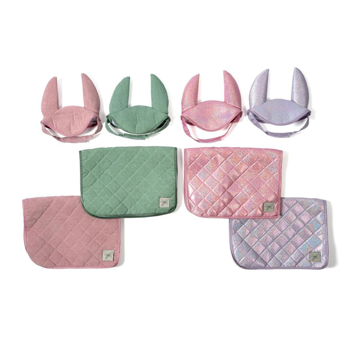 byAstrup Hobby Horse Sattelpad und Haube Pink mit Glitzer
