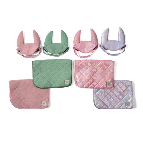byAstrup Hobby Horse Sattelpad und Haube Pink mit Glitzer