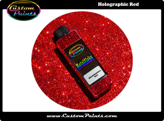 Holographic Metal Flake - Red