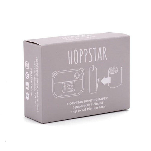 Hoppstar Thermopapier 3er-Nachfüllpack für kompatible Sofortdruck-Kameras