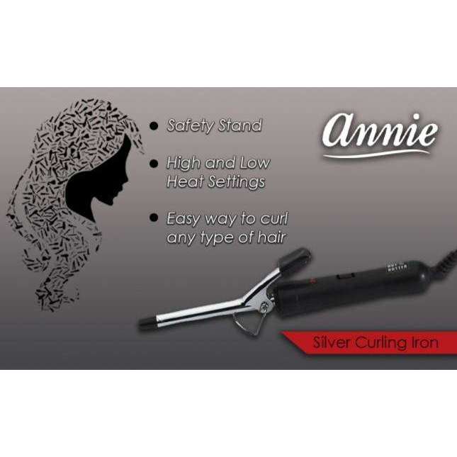 Hot & Hotter Electric Curling Iron 1/2 Inch, 1 Count, Silver