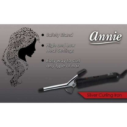 Hot & Hotter Electric Curling Iron 1/2 Inch, 1 Count, Silver