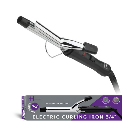 Hot & Hotter Electric Curling Iron 3/4 Inch, 1 Count, Silver