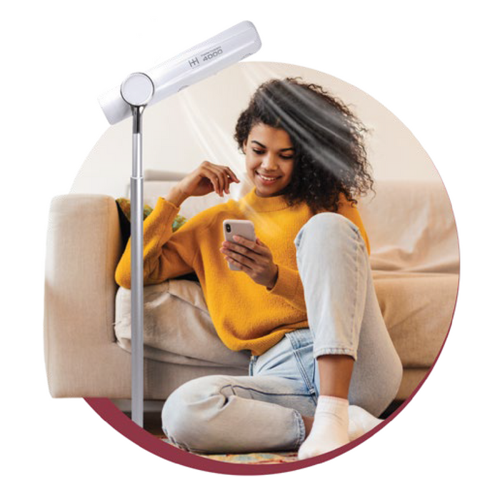 Hot & Hotter Twin Turbo 4000 Adjustable Handsfree Stand Dryer, 1 Count, White