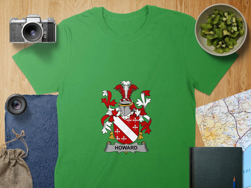 Personalized Howard Crest Design Green T-Shirt