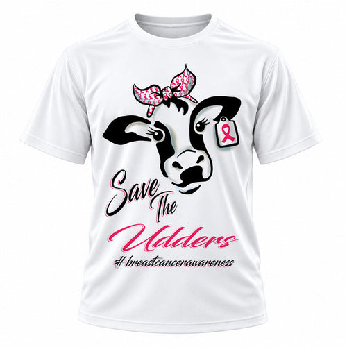 Personalized Cow T-Shirt, front-view T-shirt mockup featuring custom Air-Volution artwork by Mythic Airbrush
