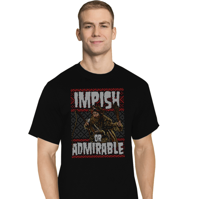 Shirts T-Shirts, Tall / Large / Black Impish Or Admirable