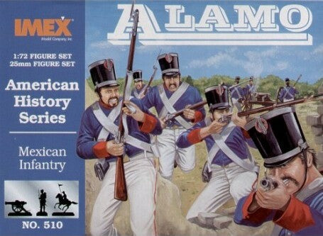 1/72 Alamo Mexican Infantry (46, 1 horse)