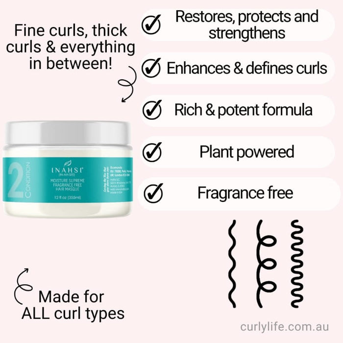 Inahsi Naturals Moisture Supreme Hair Masque (Fragrance Free)