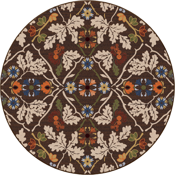 Image of an area rug, Infinity Oak - Brown