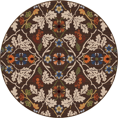 Image of an area rug, Infinity Oak - Brown