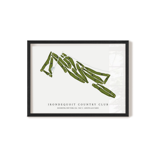 Irondequoit Country Club | Golf Course Print | Black Frame
