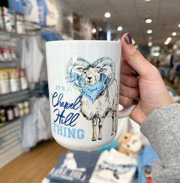 "It's a Chapel Hill Thing" Ram Mug - Detail View - Boston International