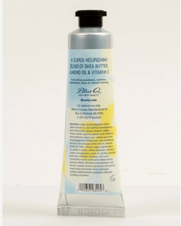 Jasmine Delicate fucking flower Hand cream lotion by Blue Q sold by Le Monkey House