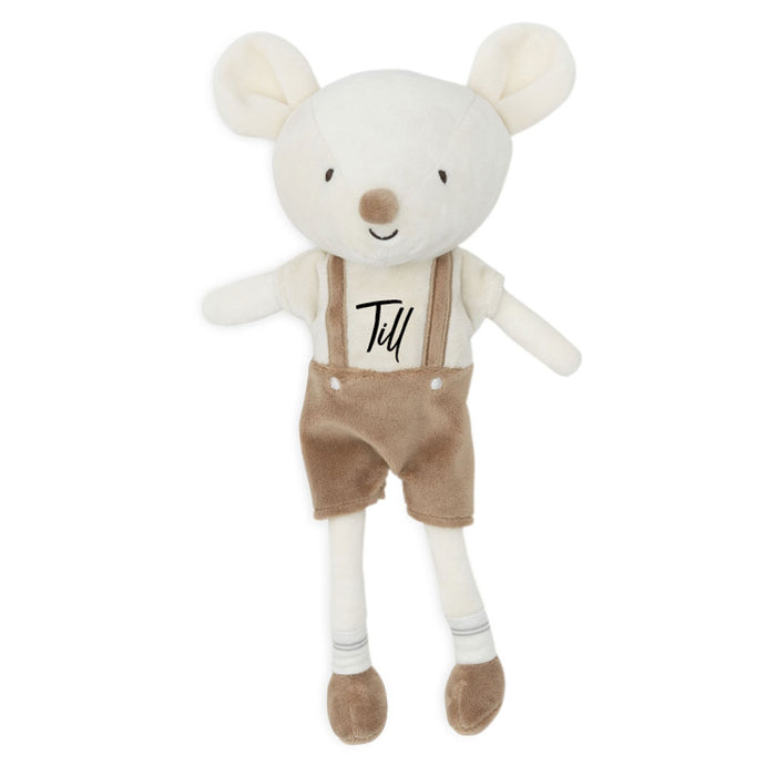 Jollein Kuschelpuppe Maus Bowie mit optionaler Namenspersonalisierung