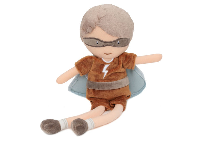 Jollein Superheld Dave Stoffpuppe 32 cm – Produktansicht