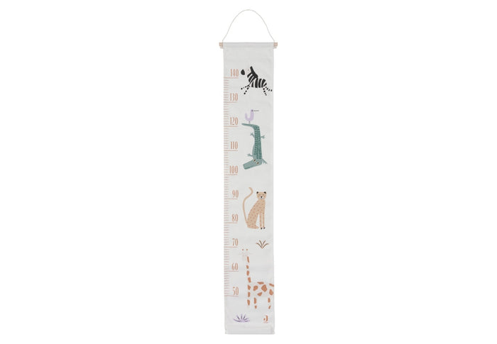 Jollein Messlatte Jungle Jambo 120 cm mit Dschungeltier-Motiven