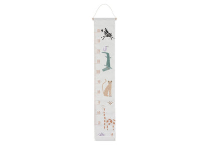 Jollein Messlatte Jungle Jambo 120 cm mit Dschungeltier-Motiven