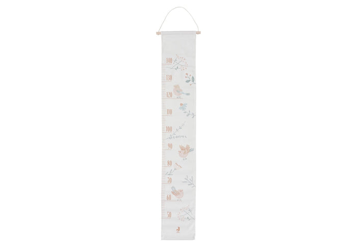 Jollein Messlatte Lovely Birds 120 cm mit Vogelmotiven