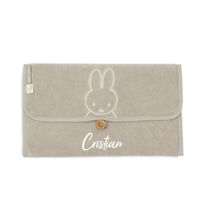 Jollein Miffy Wickelunterlage Olive Green – aufgeklappte Produktansicht